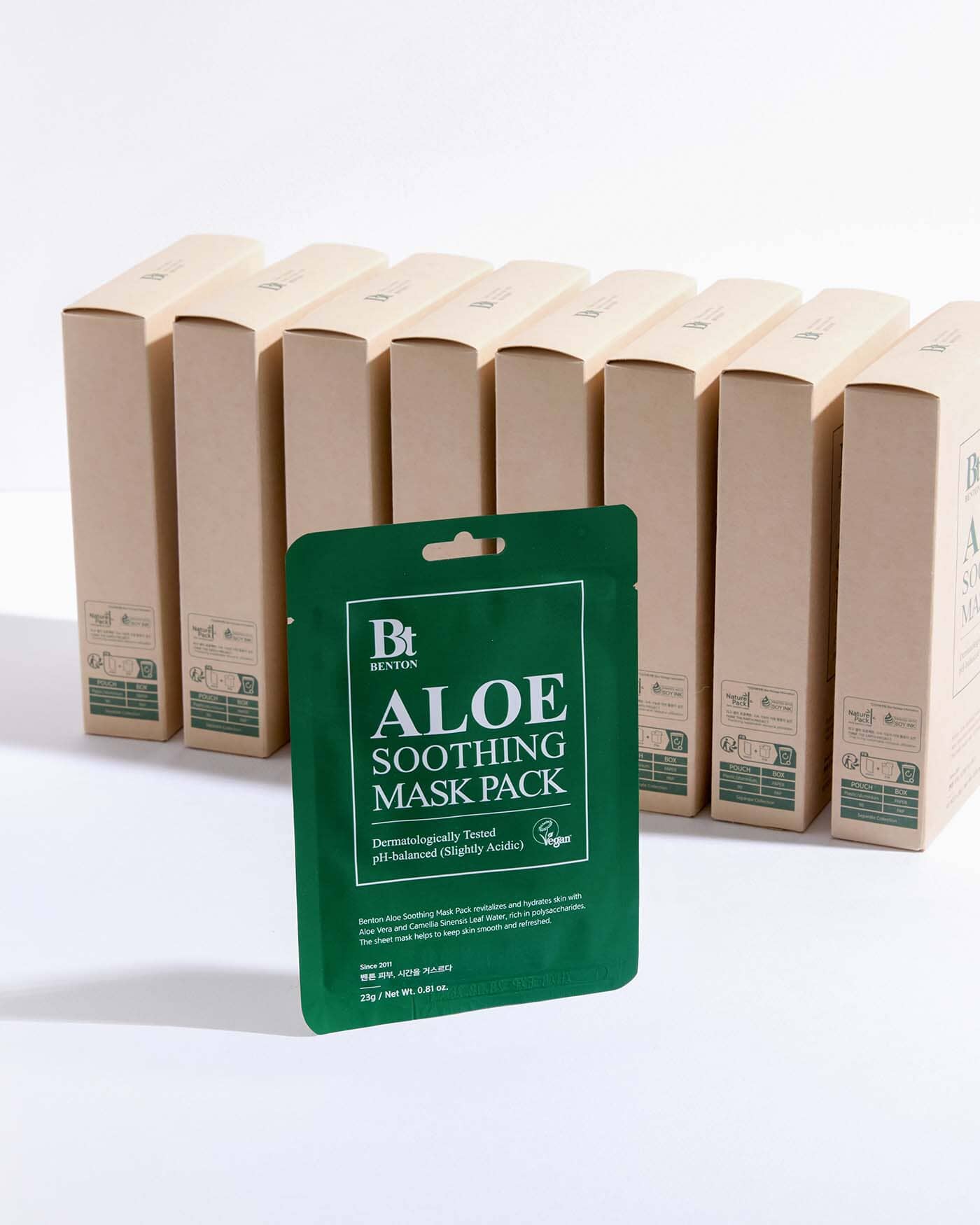 Aloe Soothing Mask Pack (10 Pack) Sheet Mask BENTON
