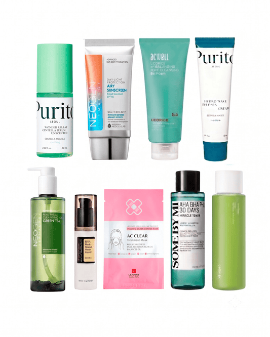 10-Step Korean Skin Care Routine Set (Oily Skin Type) Skincare Set SOKO GLAM 