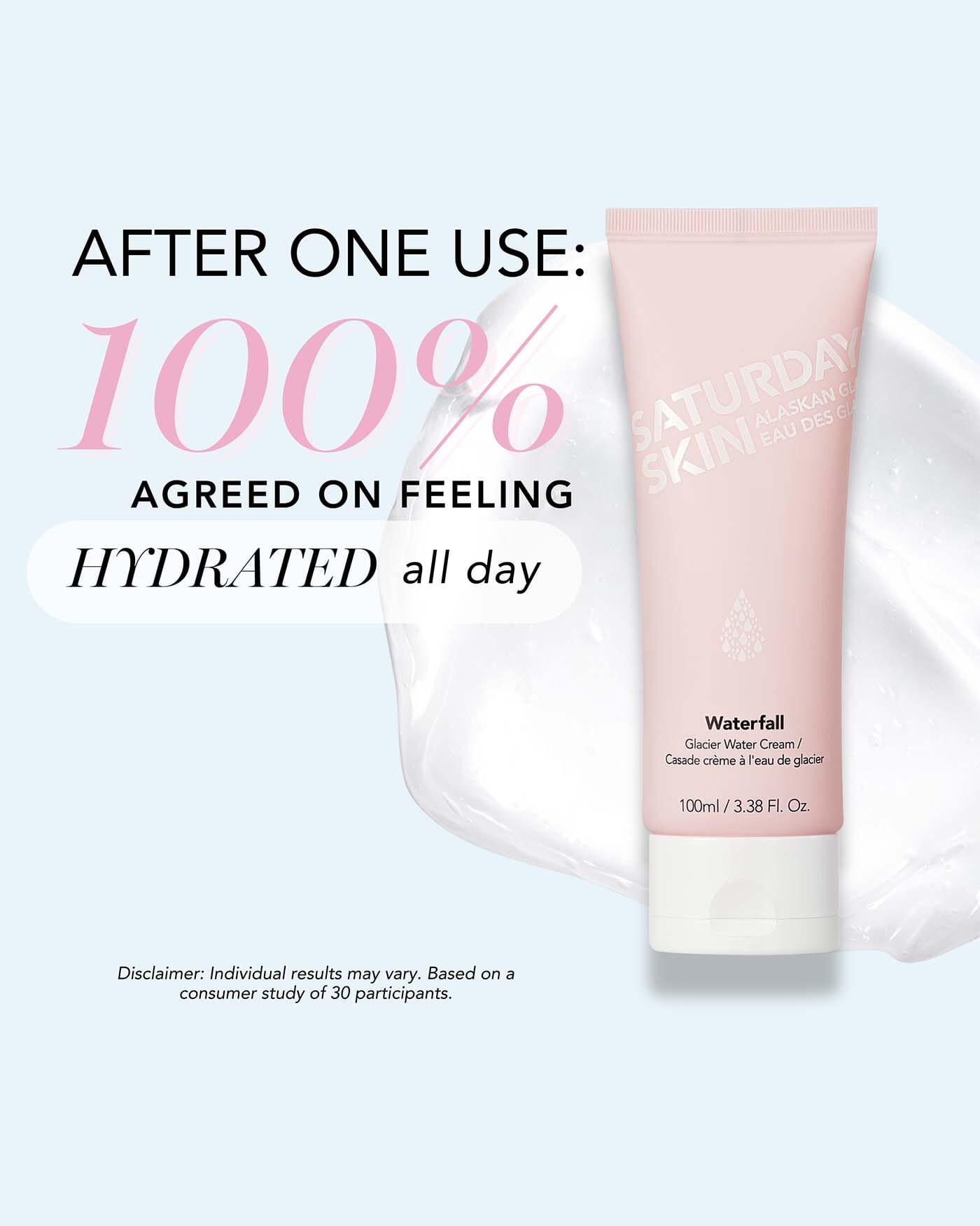Waterfall Glacier Water Cream Facial Moisturizer SATURDAY SKIN 