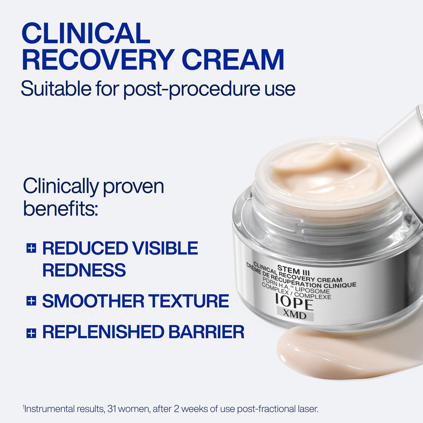 XMD Stem III Clinical Recovery Cream Facial Moisturizer IOPE 