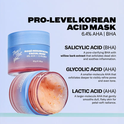 Rosé Resurfacing Facial Mask Wash Off Masks Then I Met You 