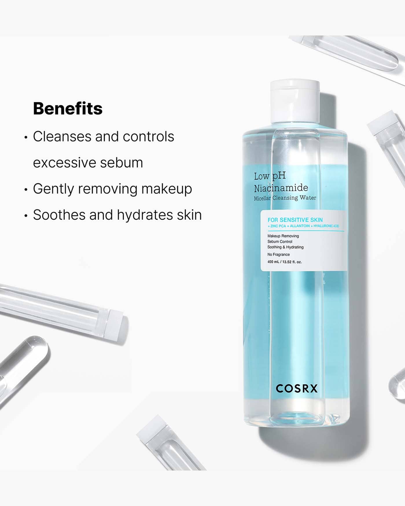 Low pH Niacinamide Micellar Cleansing Water Water Cleanser COSRX 