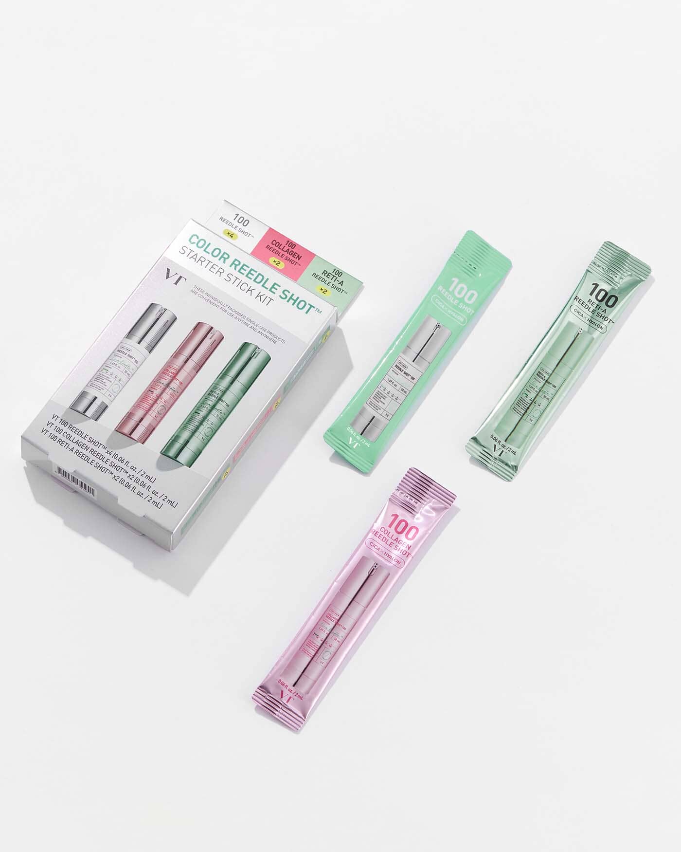 VT Color Reedle Shot Start Stick Kit (8ct) Branded Set VT COSMETICS 
