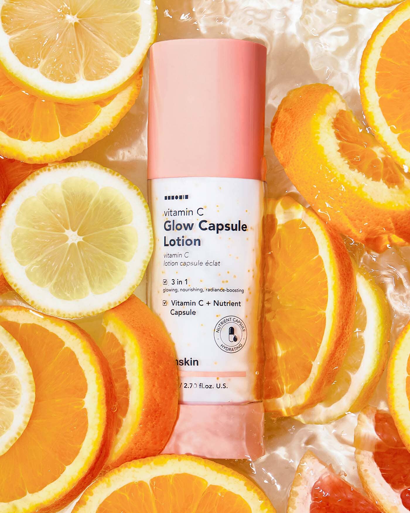 Vitamin C Glow Capsule Lotion Facial Moisturizer HANSKIN 
