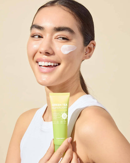 Green Tea Superlight Daily Defense Sunscreen SPF 50 Sunscreen TONY MOLY 