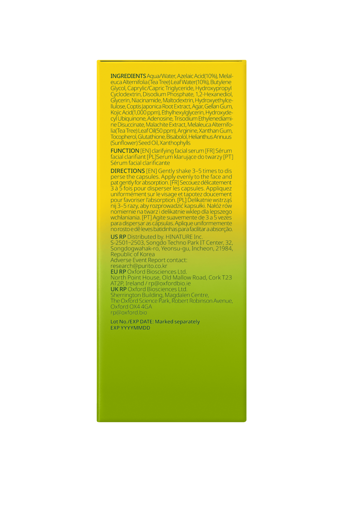 Azelaic Acid 10 Kojic Tea Tree Serum Serum/Ampoule Purito Seoul 