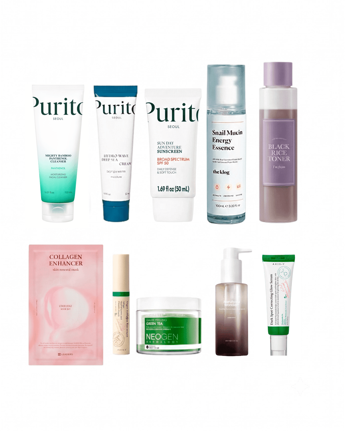 10-Step Korean Skincare Routine Set (Combination Skin Type) Skincare Set SOKO GLAM 