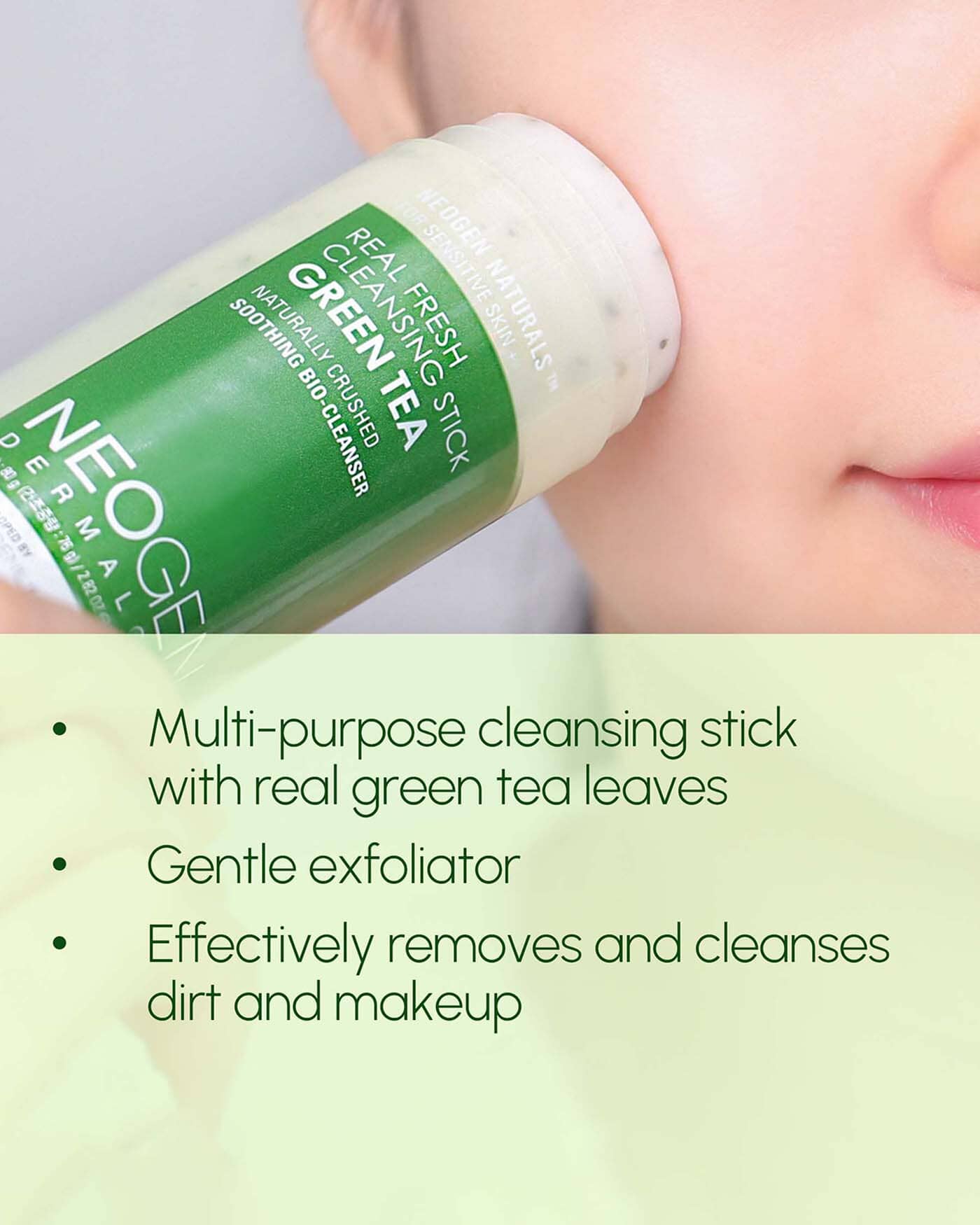 Real Fresh Green Tea Cleansing Stick Water Cleanser NEOGEN 