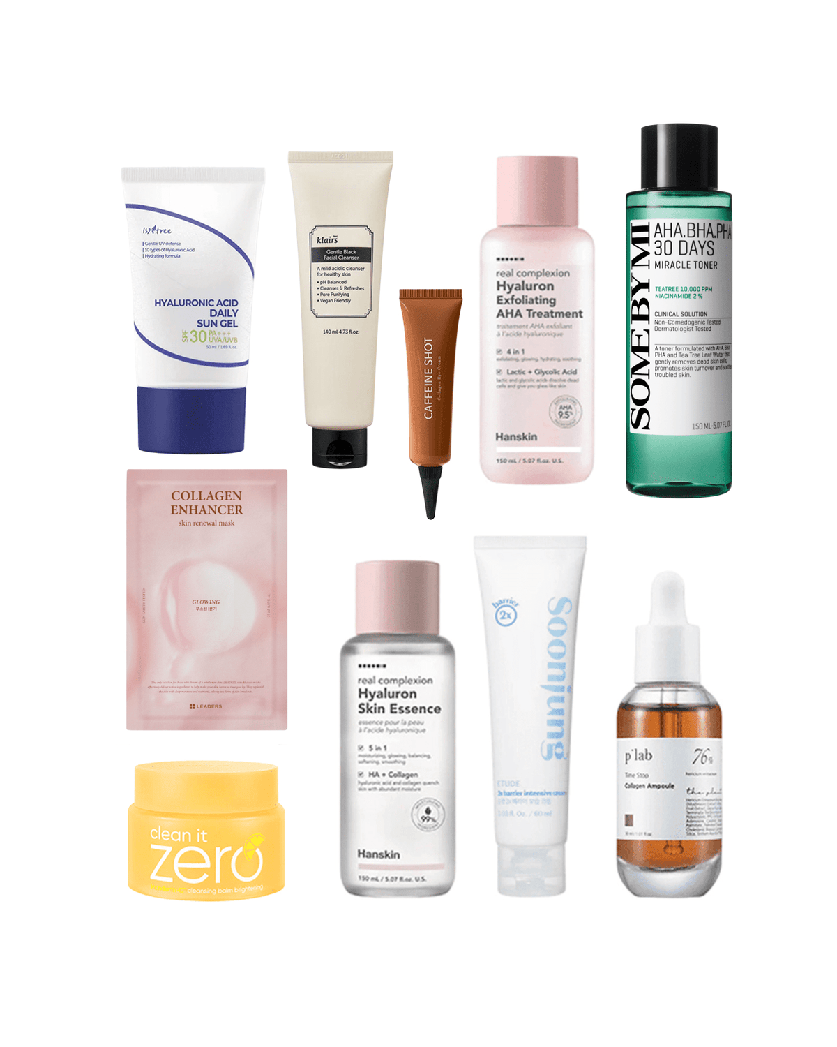 10-Step Korean Skin Care Routine Set (Dry Skin Type)