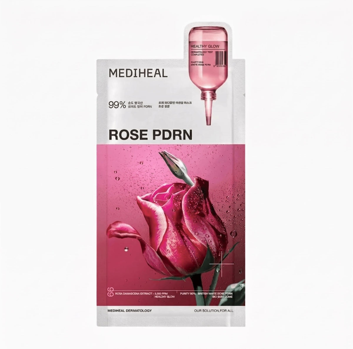 Rose PDRN Essential Mask Healthy Glow (4 pack)
