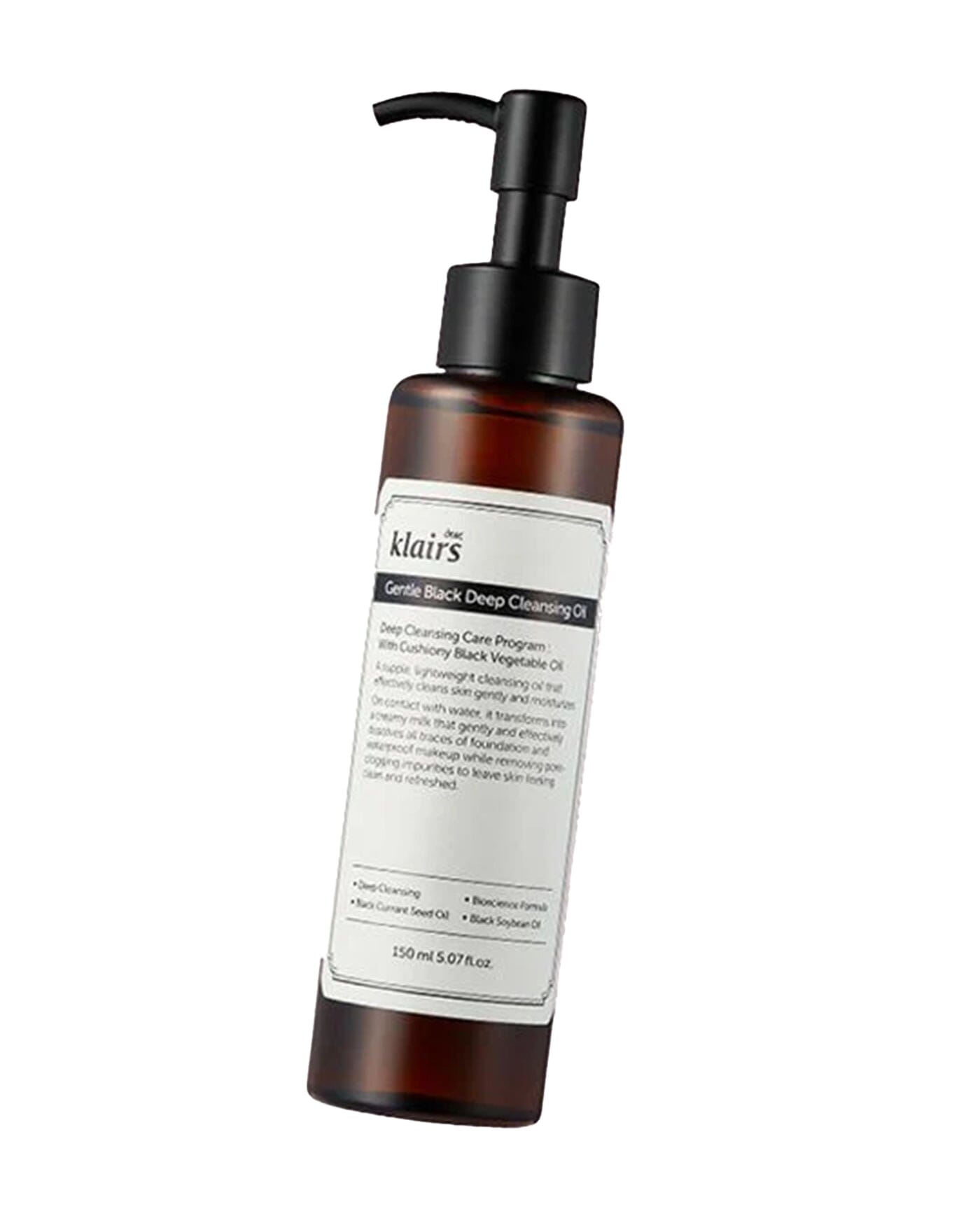 Gentle Black Deep Cleansing Oil Oil Cleanser KLAIRS 