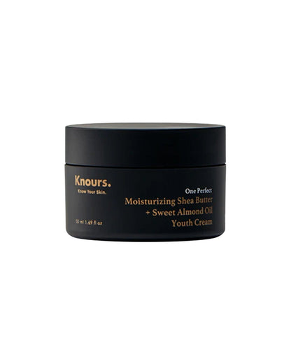 Moisturizing Shea Butter + Sweet Almond Oil Youth Cream Facial Moisturizer Knours 