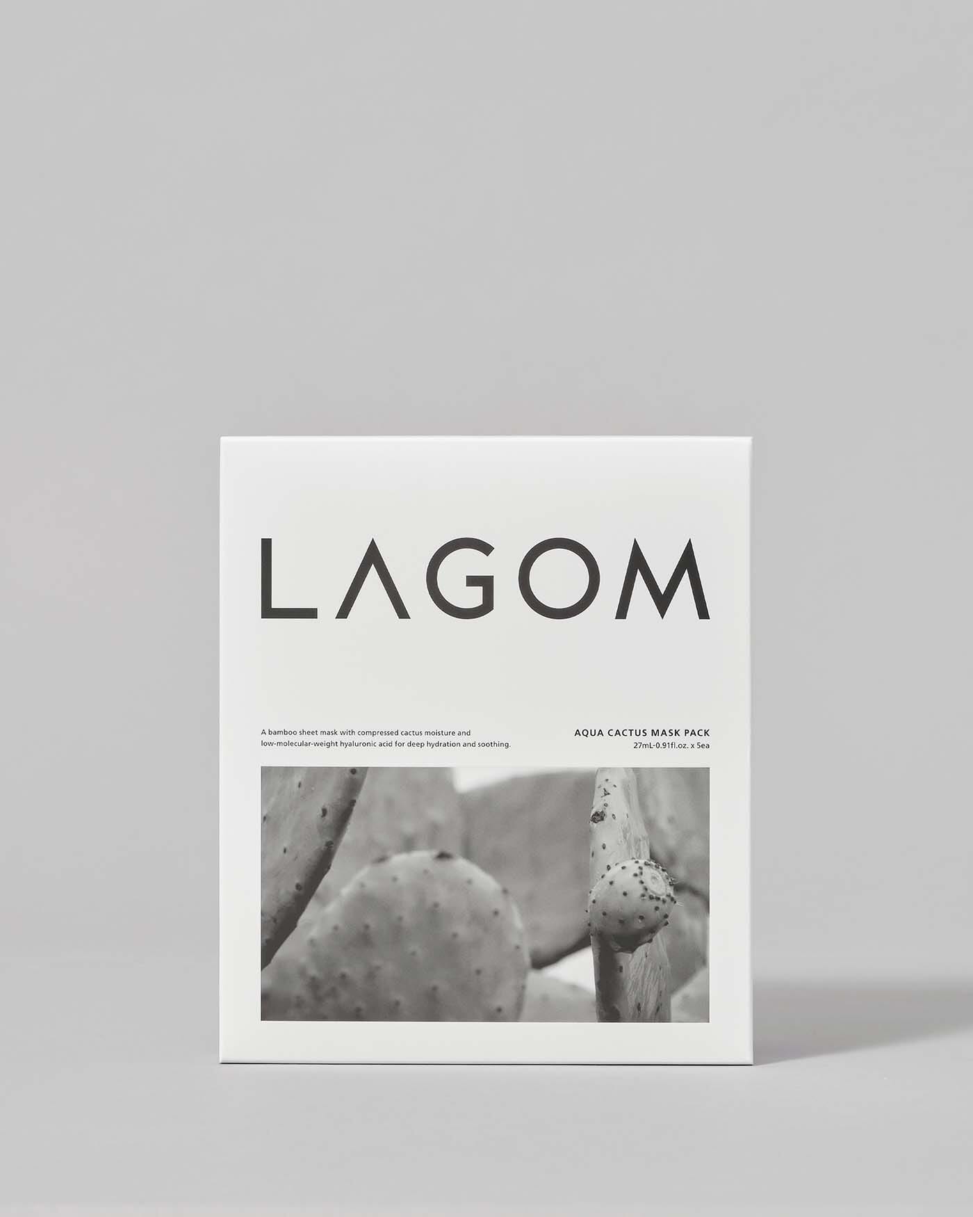 Aqua Cactus Mask Pack (5 Pack) Sheet Mask LAGOM 
