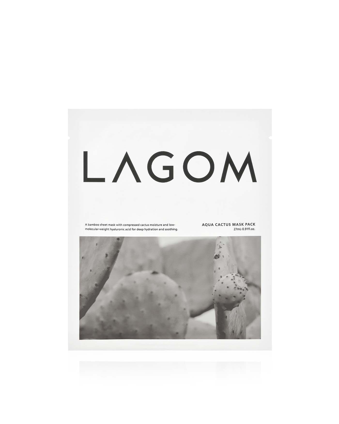 Aqua Cactus Mask Pack (5 Pack) Sheet Mask LAGOM 