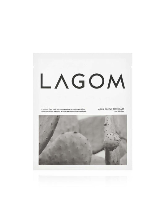 Aqua Cactus Mask Pack (5 Pack) Sheet Mask LAGOM 