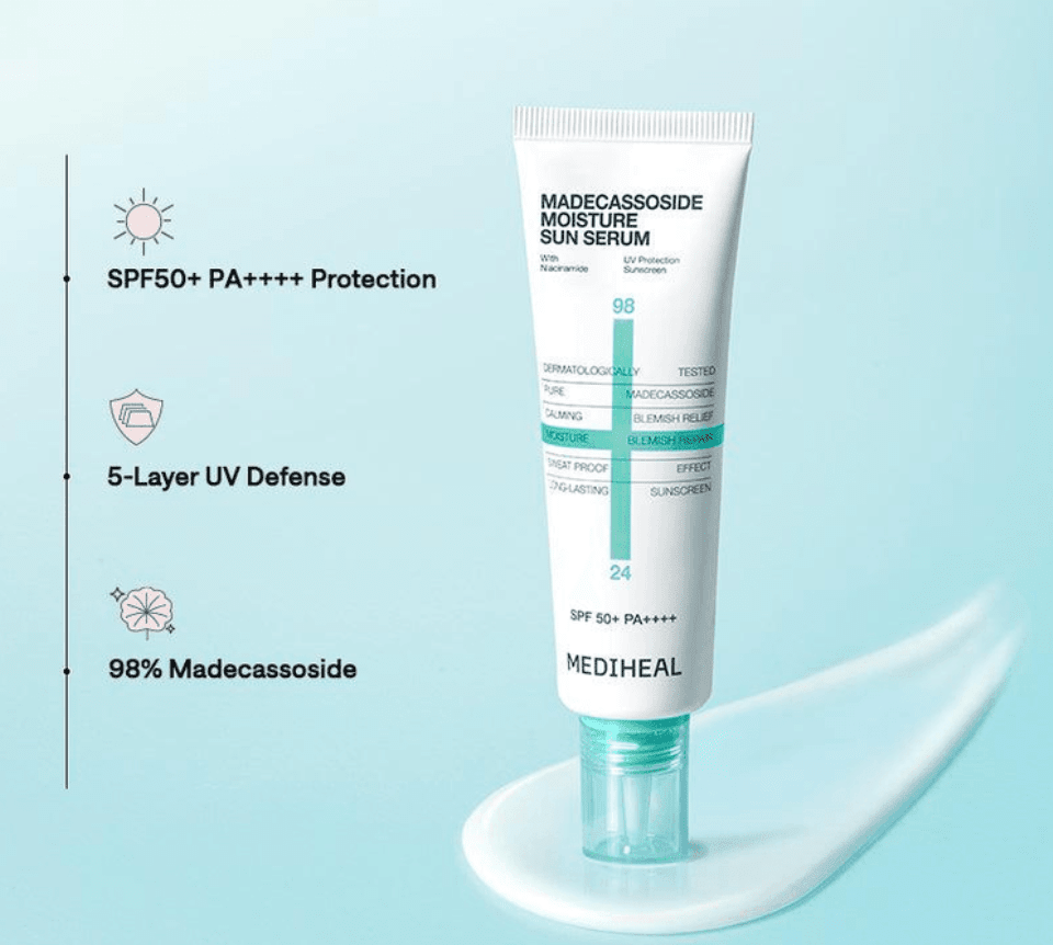 Madecassoside Moisture Sun Serum Soko Glam 