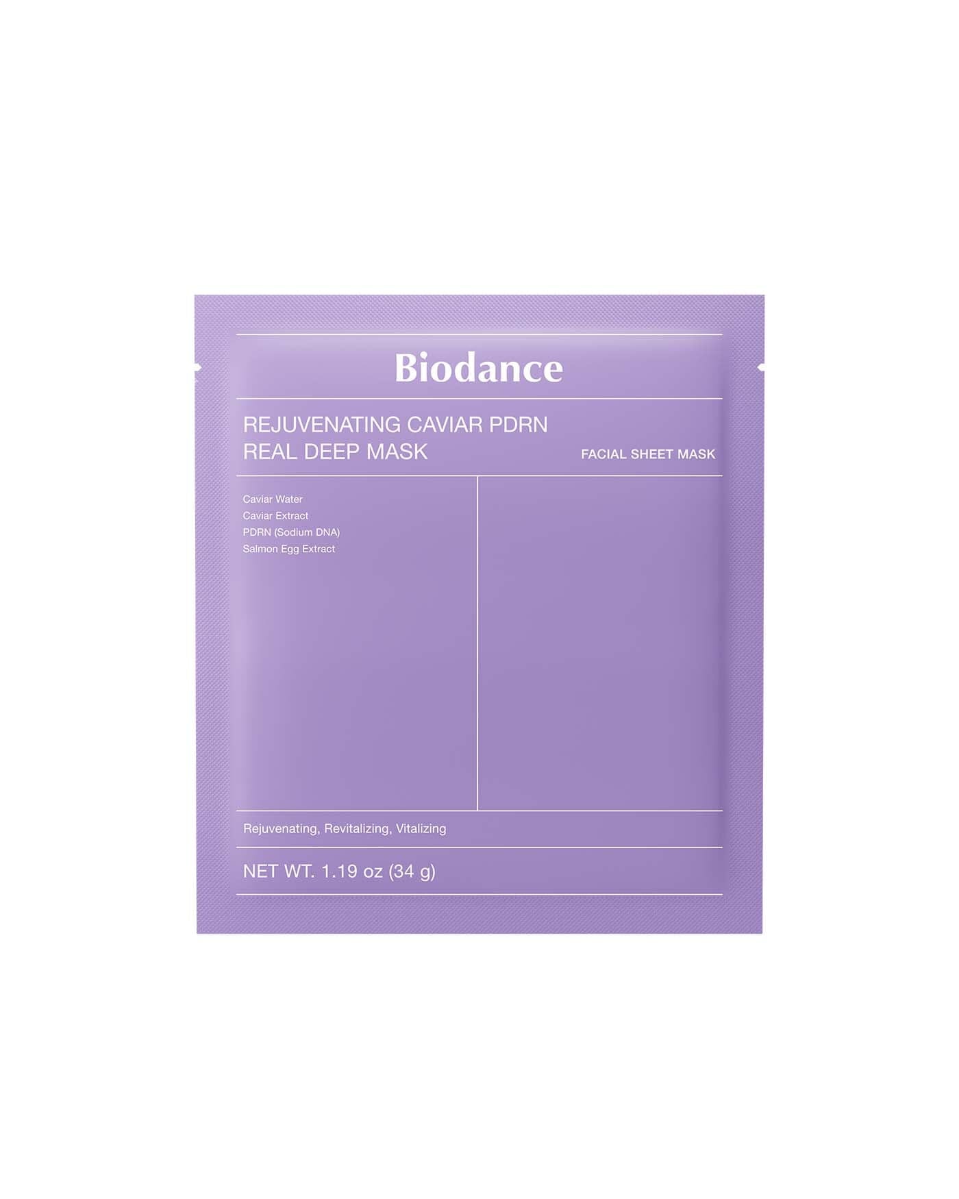 Rejuvenating Caviar PDRN Real Deep Mask Sheet Mask Biodance 
