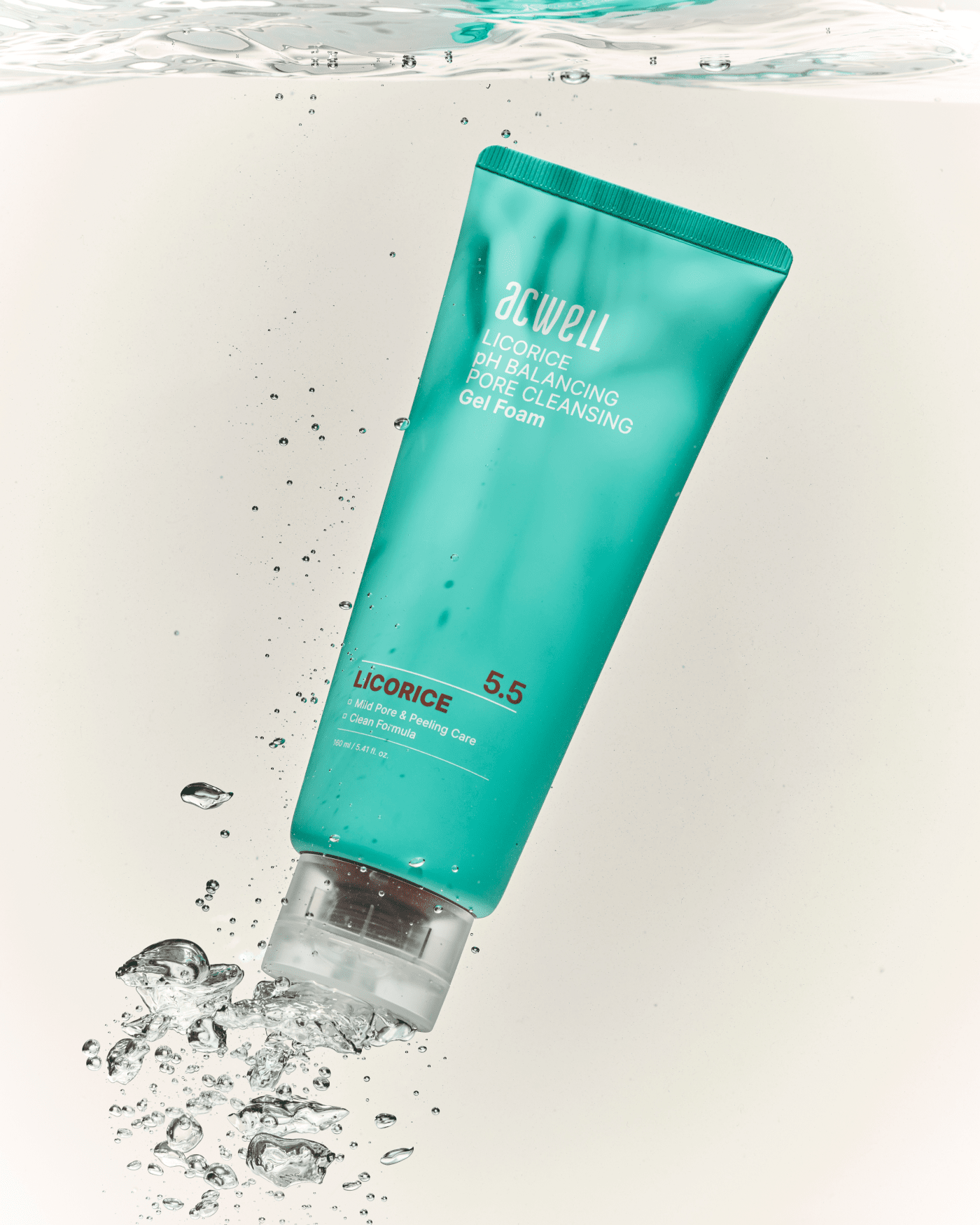 Licorice pH Balancing Pore Cleansing Gel Foam Water Cleanser ACWELL 