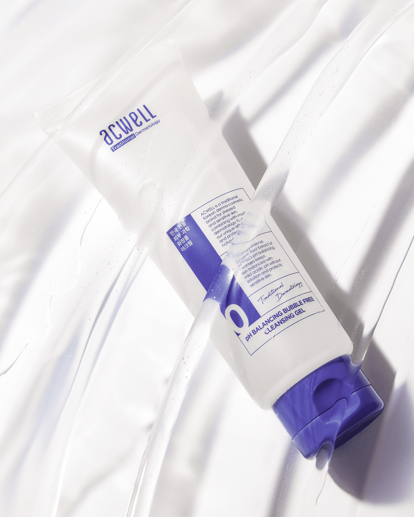 pH Balancing Bubble Free Cleansing Gel Water Cleanser ACWELL 