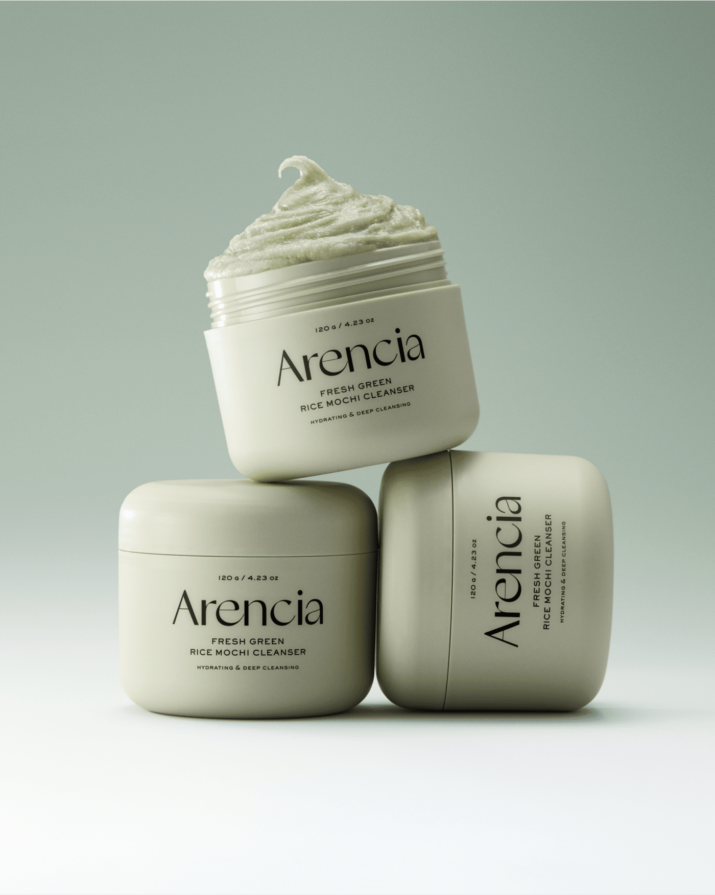 Fresh Green Rice Mochi Cleanser Water Cleanser Arencia 