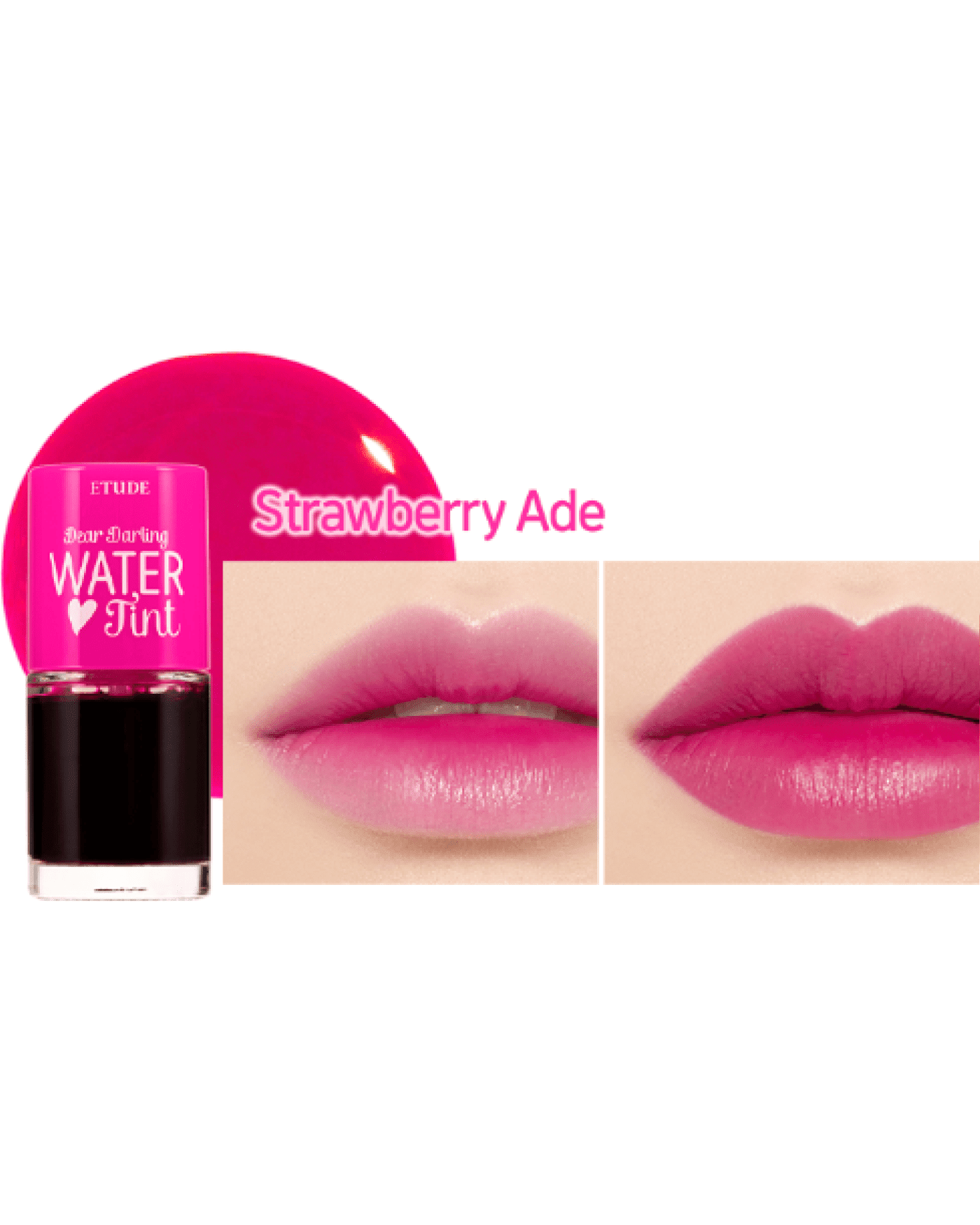 Dear Darling Water Tint Lip Color ETUDE 01 Strawberry Ade 