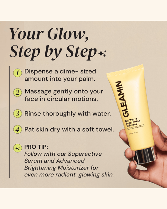 Clarifying Brightening Cleanser Water Cleanser Gleamin 