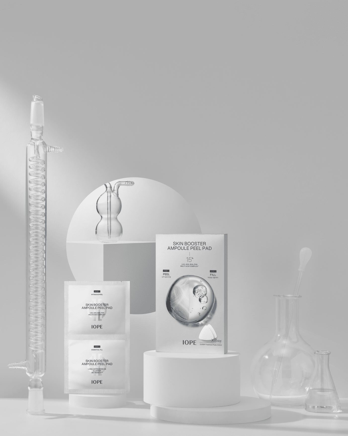 SKIN BOOSTER AMPOULE PEEL PAD 8 EA Chemical IOPE 