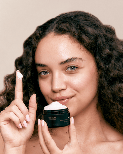 Moisturizing Shea Butter + Sweet Almond Oil Youth Cream Facial Moisturizer Knours 