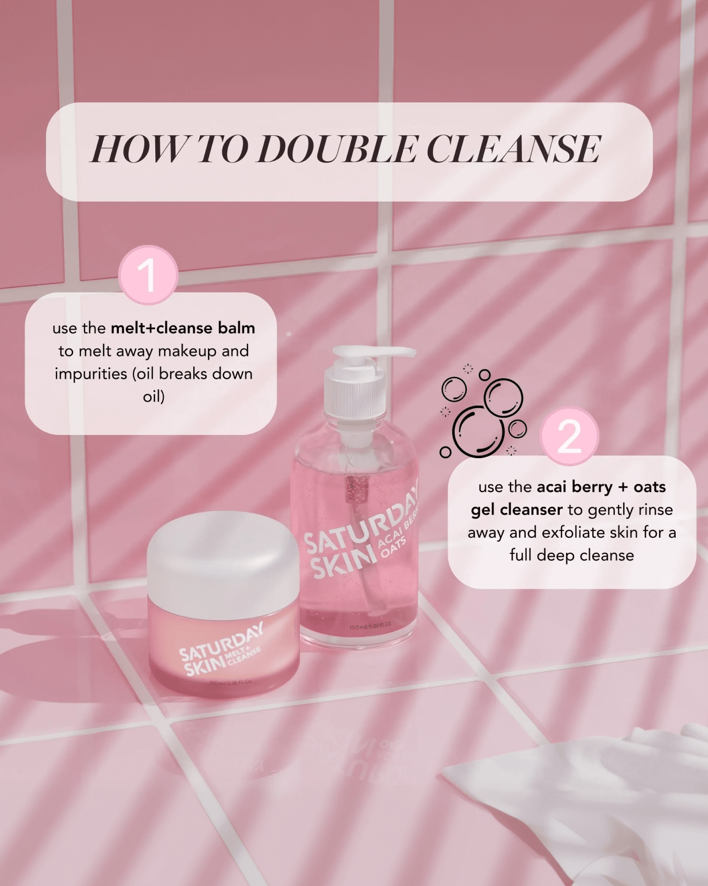 Melt + Cleanse Makeup Melting Balm Oil Cleanser SATURDAY SKIN 