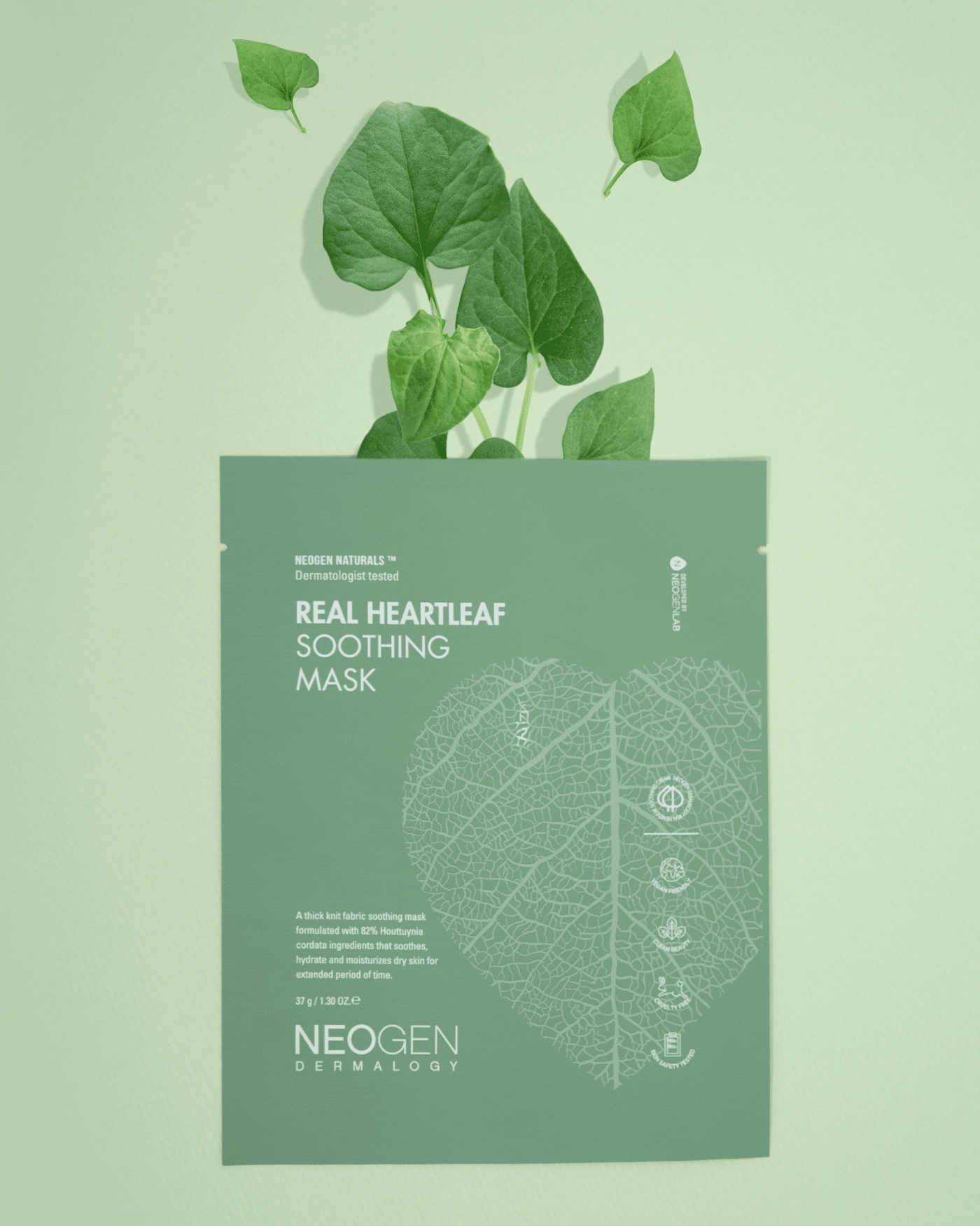 Real Heartleaf Soothing Mask Sheet Mask NEOGEN 