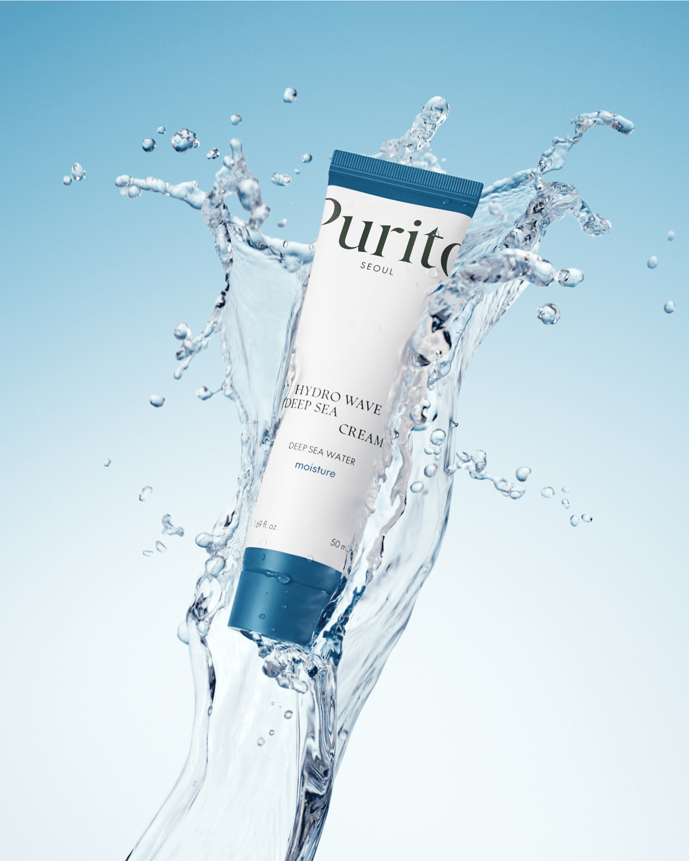 Hydro Wave Deep Sea Cream Facial Moisturizer Purito Seoul 