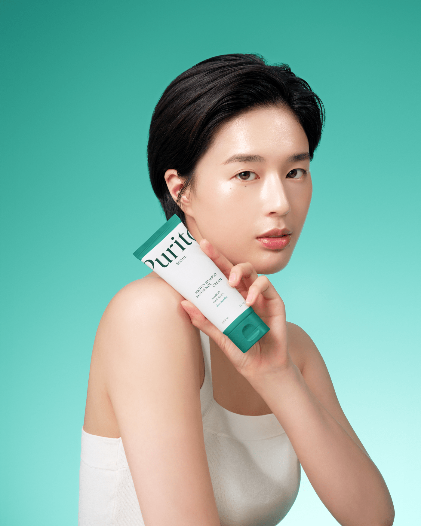Mighty Bamboo Panthenol Cream Facial Moisturizer Purito Seoul 