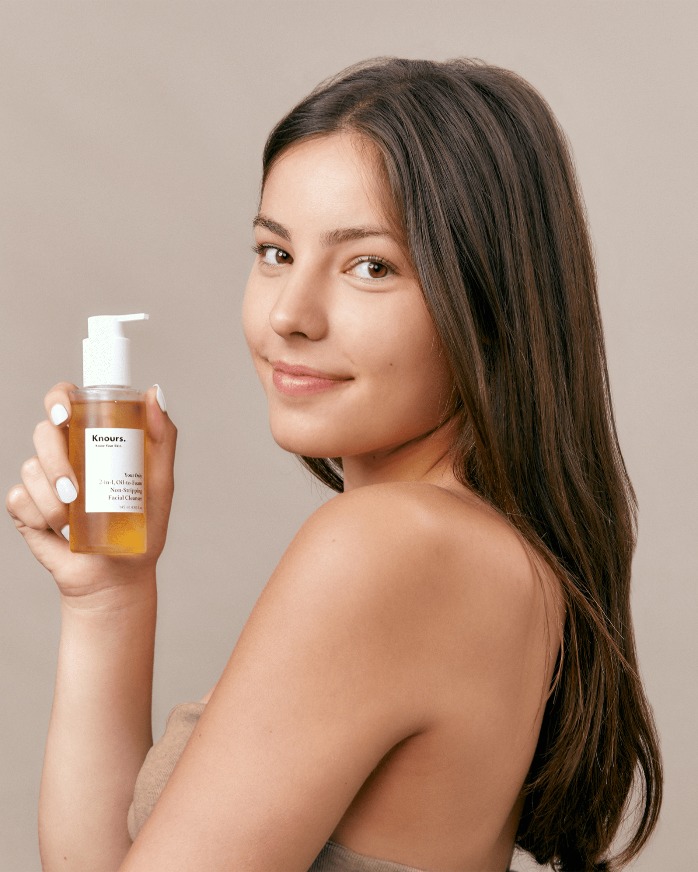2-in-1, Oil-to-Foam Non-Stripping Facial Cleanser Water Cleanser Knours 