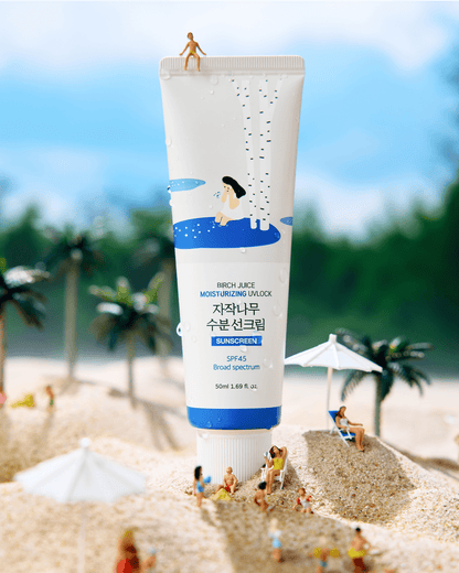 Birch Juice Moisturizing UVLOCK SPF 45 Broad Spectrum Sunscreen ROUND LAB 