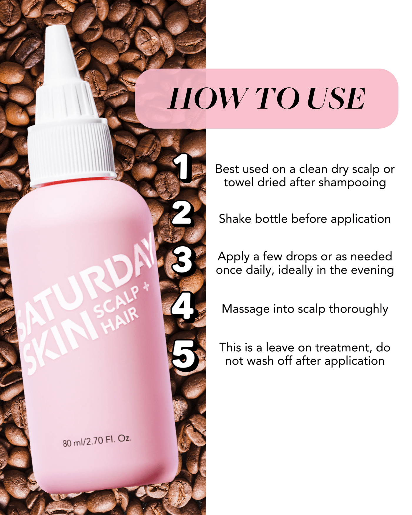 Scalp + Hair Strengthening Peptide Treatment Hair Treatment SATURDAY SKIN 