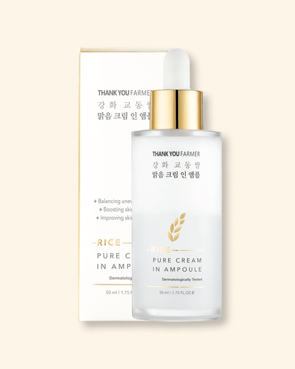 Rice Pure Cream In Ampoule Serum/Ampoule THANK YOU FARMER 