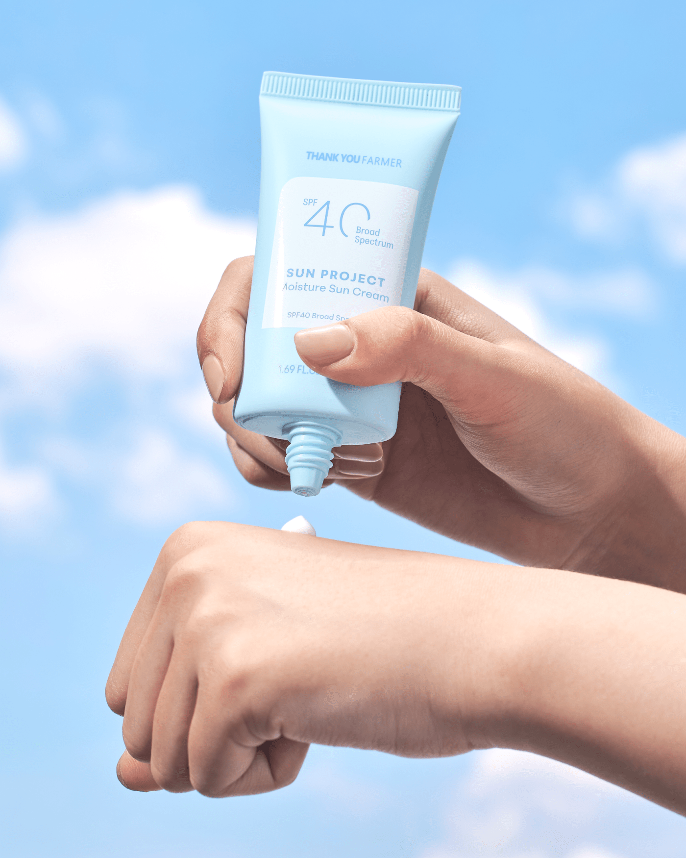 Sun Project Moisture Sun Cream SPF 40 Broad Spectrum THANK YOU FARMER 