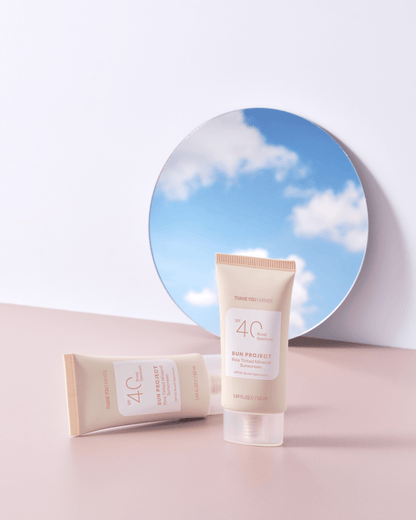 Sun Project Rice Tinted Mineral Sunscreen SPF 40 Broad Spectrum THANK YOU FARMER 