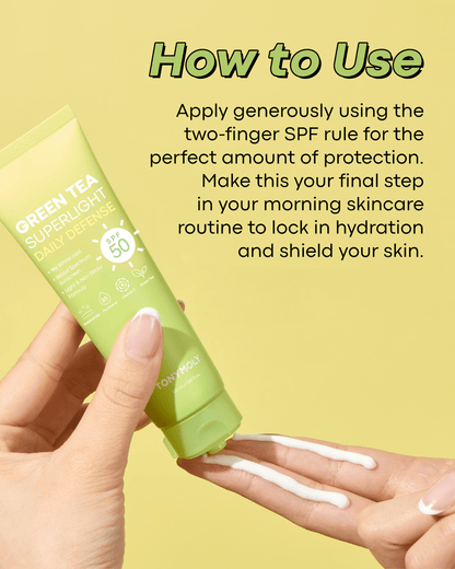 Green Tea Superlight Daily Defense Sunscreen SPF 50 Sunscreen TONY MOLY 
