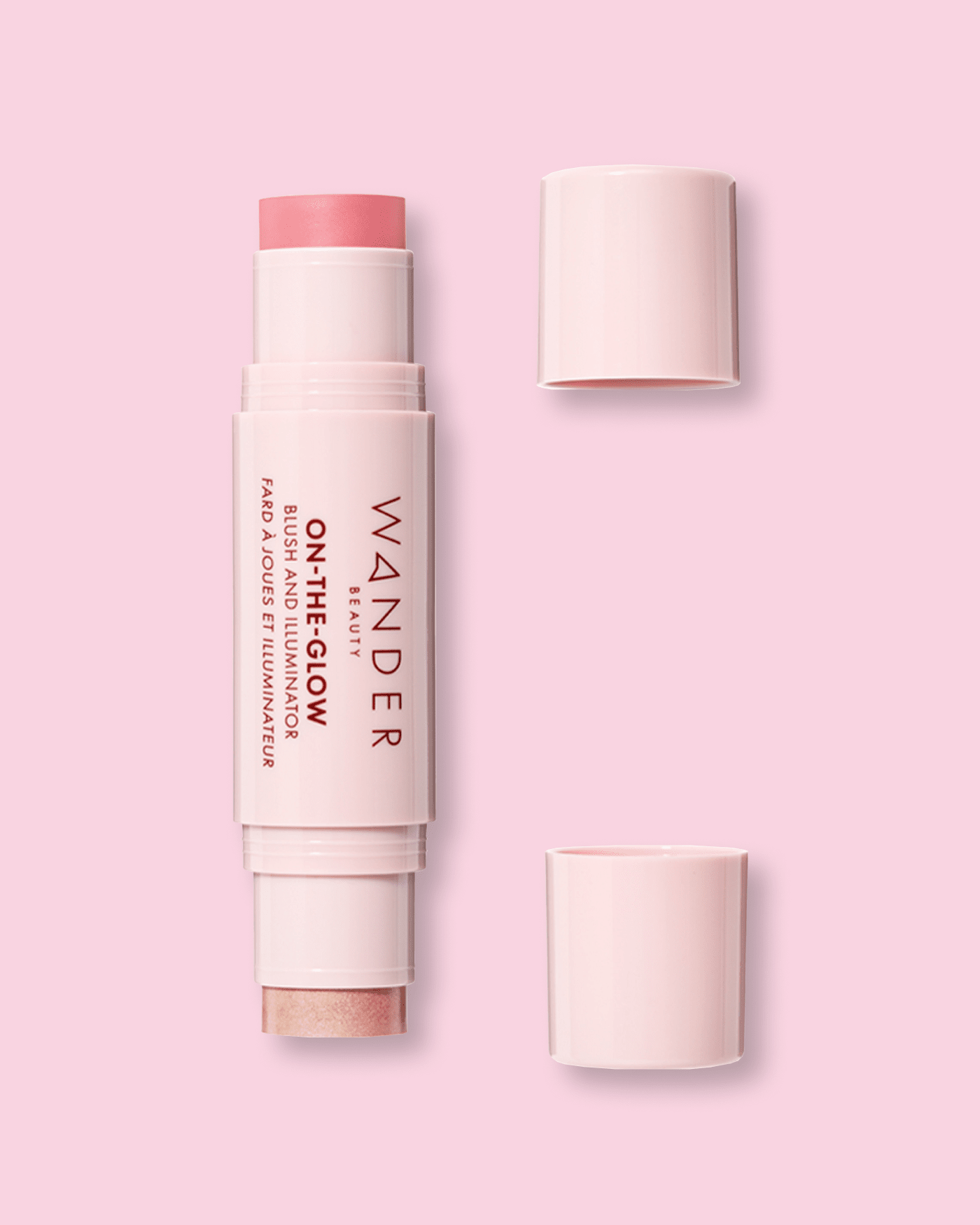 On-the-Glow Blush and Illuminator Blush WANDER BEAUTY Petal Pink 
