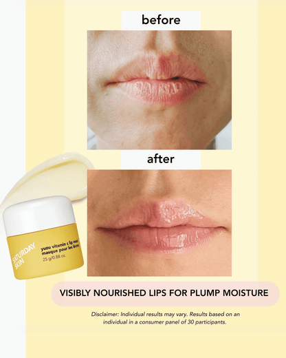Yuzu Vitamin C Lip Mask Lip Treatment SATURDAY SKIN 