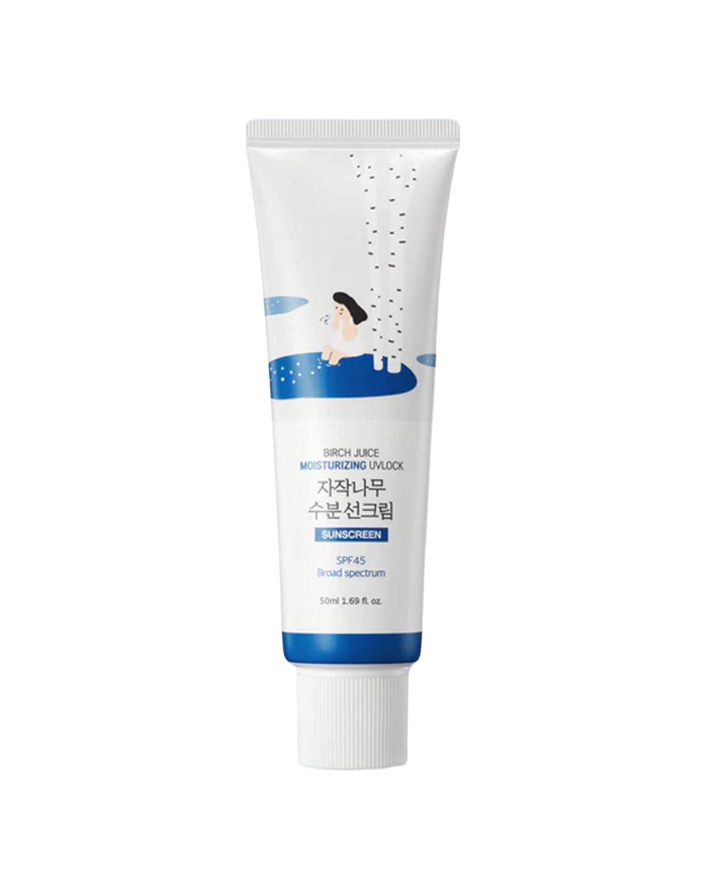 Birch Juice Moisturizing UVLOCK SPF 45 Broad Spectrum Sunscreen ROUND LAB 