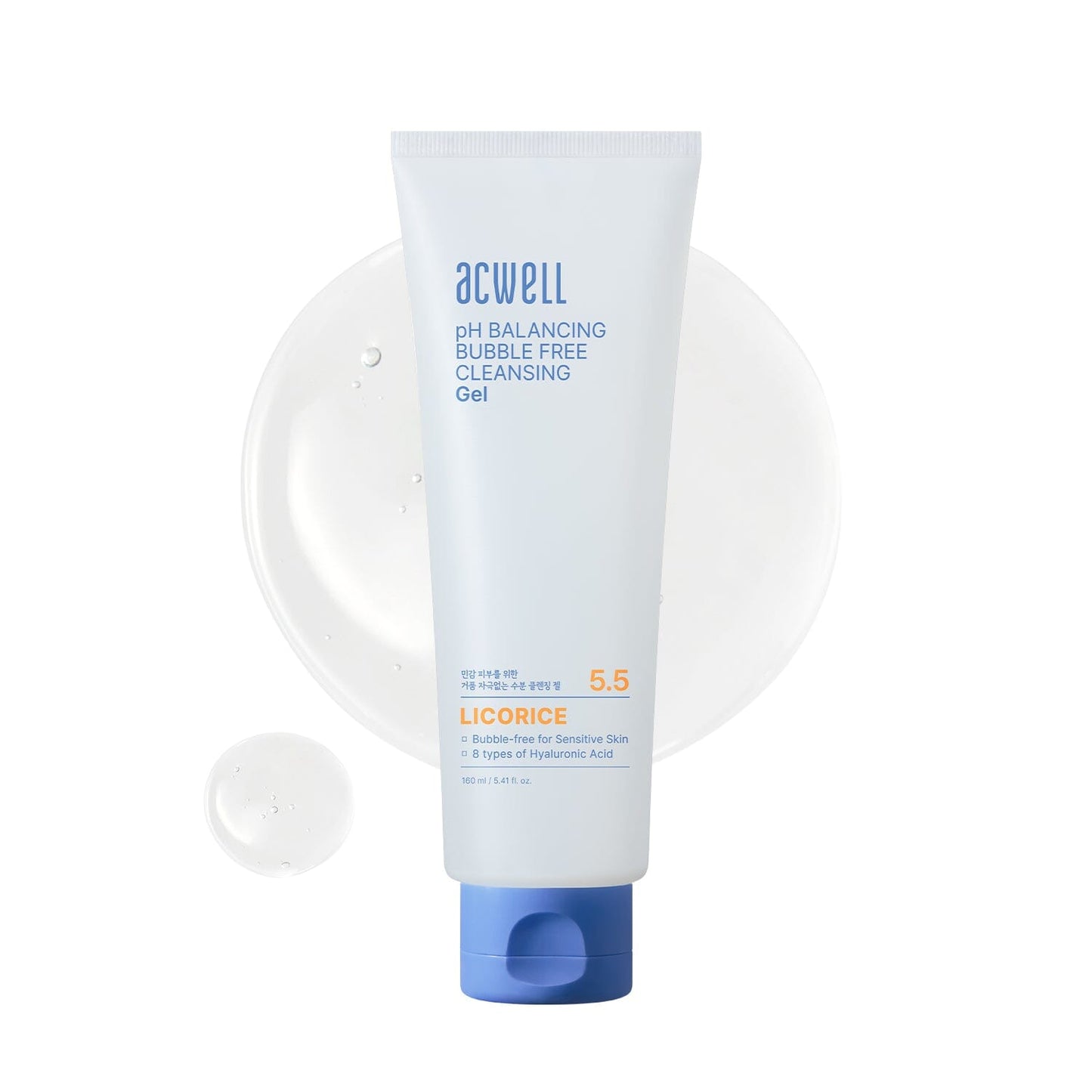 pH Balancing Bubble Free Cleansing Gel Water Cleanser ACWELL 