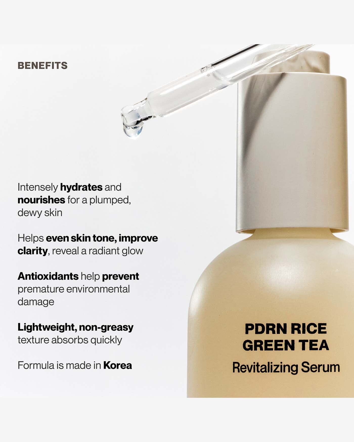 PDRN Rice & Green Tea Revitalizing Serum Soko Glam 