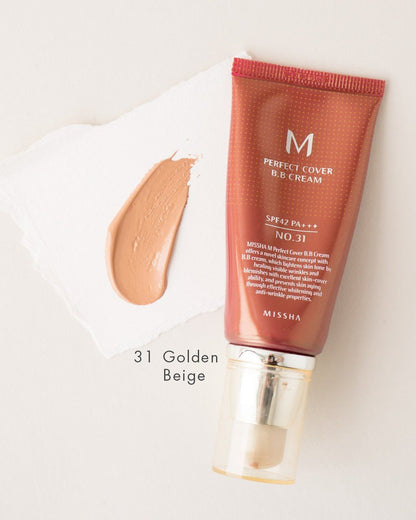 MISSHA Perfect Cover BB Cream SPF 42 PA+++ golden beige
