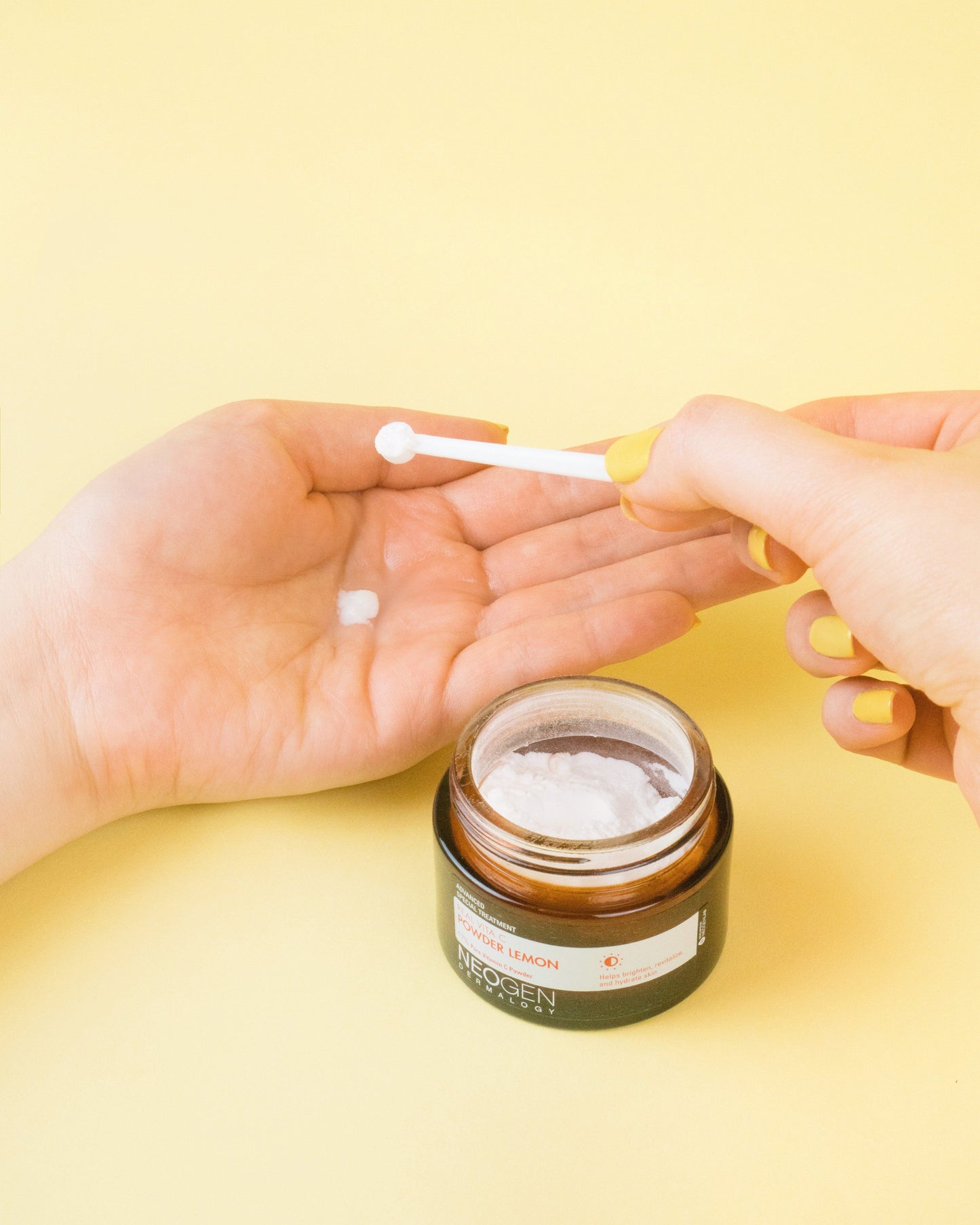 Real Vita C Powder Lemon Product Image - Model Trying
